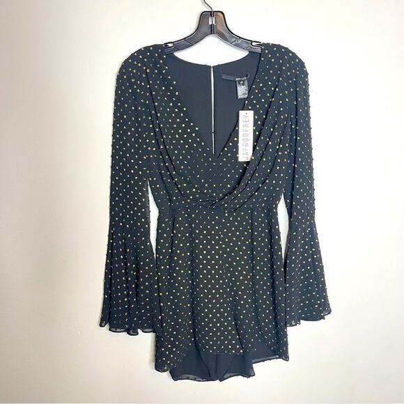 Jay Godfrey black flutter sleeve mini dress new - Picture 1 of 8